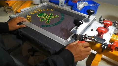 4 color 1 station manual screen printing machine with micro registration