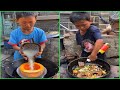 Awesome talent  ! Little chef cooking food food 조리 クック Rural life smart boy