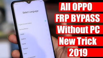 OPPO F9 (CPH-1823EX) Google Account Bypass Without PC & Internet