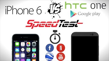 iPhone 6 vs HTC One M8 GPE - Speed Test (4K)