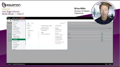 How to Use Sage Intacct Multi Book – Part 2