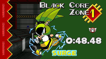 SRB2 v2.2.10 - Black Core Zone 1 in 0:48.48 (Surge)