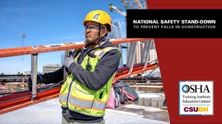 National Fall Prevention Stand-Down at CSUDH OSHA |  Webinar (5/9/25)