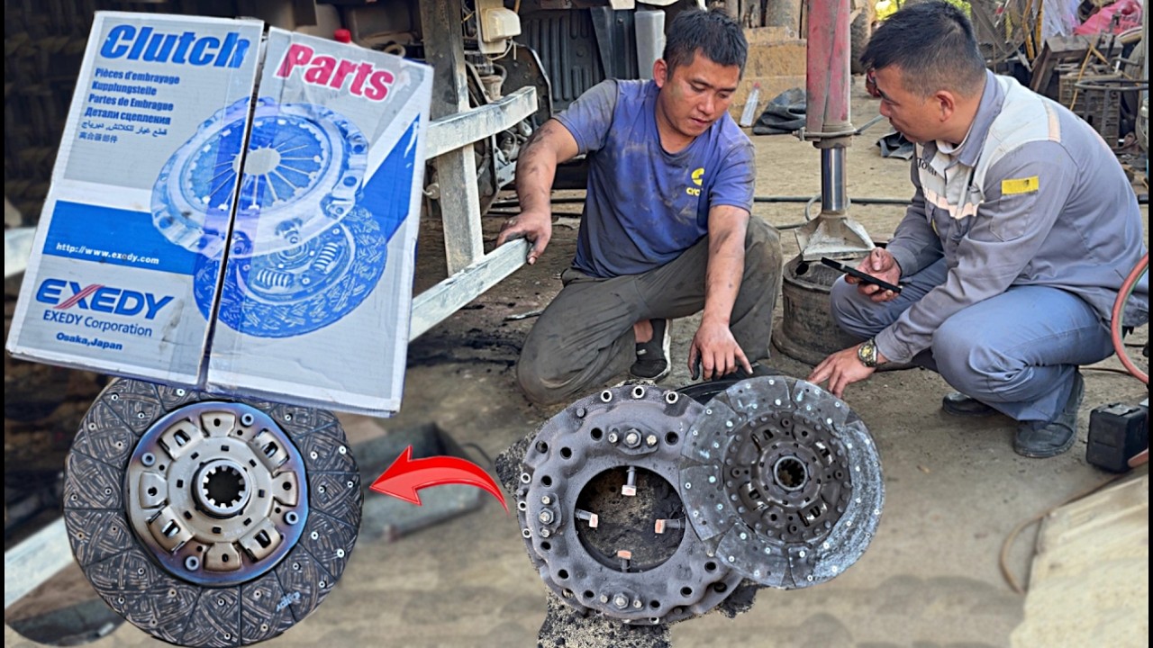 4 Hours To Repair A Heavy-duty Clutch On A Hino 500 | Full Disassembly & Correct Torque Setup