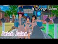 Jalan jalan | keluarga kiren | drama sakura school simulator