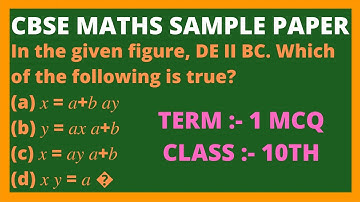 2021-2022 Exclusive | CBSE Class 10th Sample paper solved | Class 10 Maths | Sample paper 2021-2022|