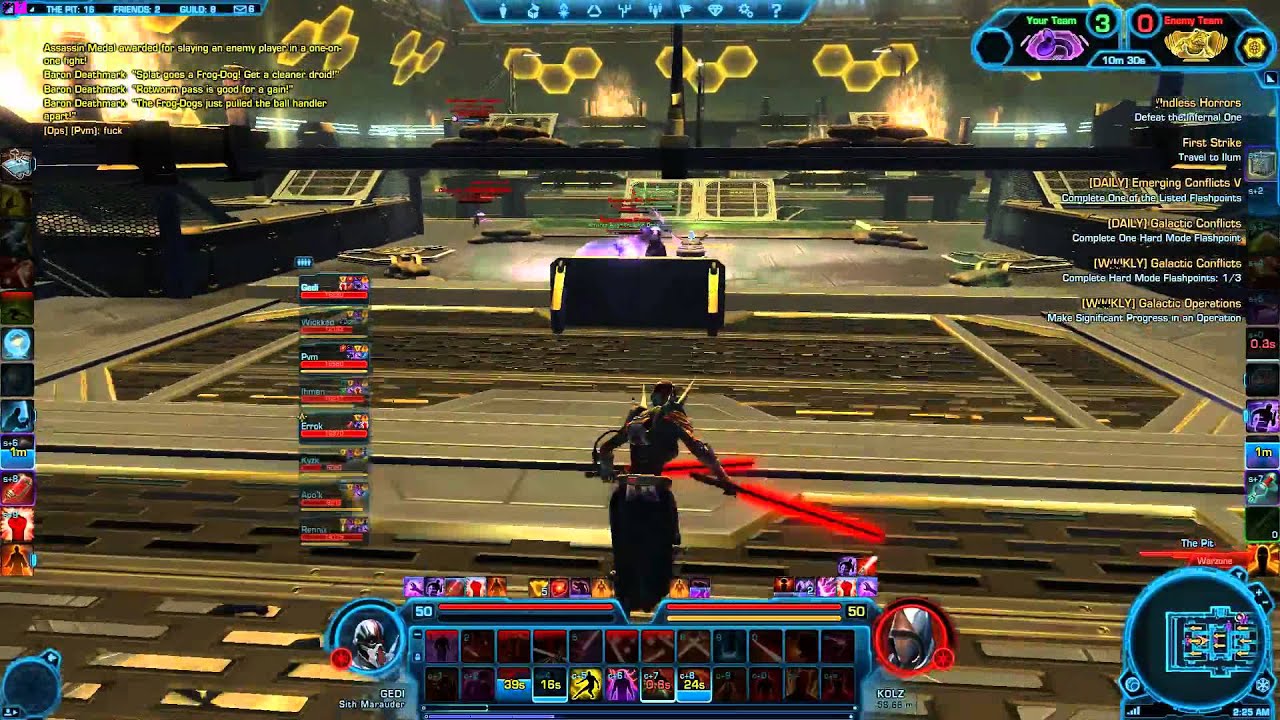 SWTOR Onslaught PVP Premade Huttball on Iron Citadel