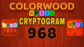 COLORWOOD WORDS CRYPTOGRAM level 968