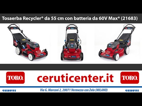 Tosaerba Toro Recycler® da 55 cm con batteria da 60V Max* (21683)