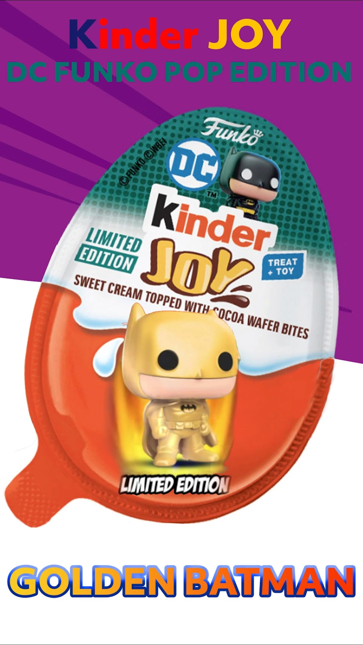 GOLDEN BATMAN DC FUNKO POP #kinderjoy #ytshorts #viralvideo #viral