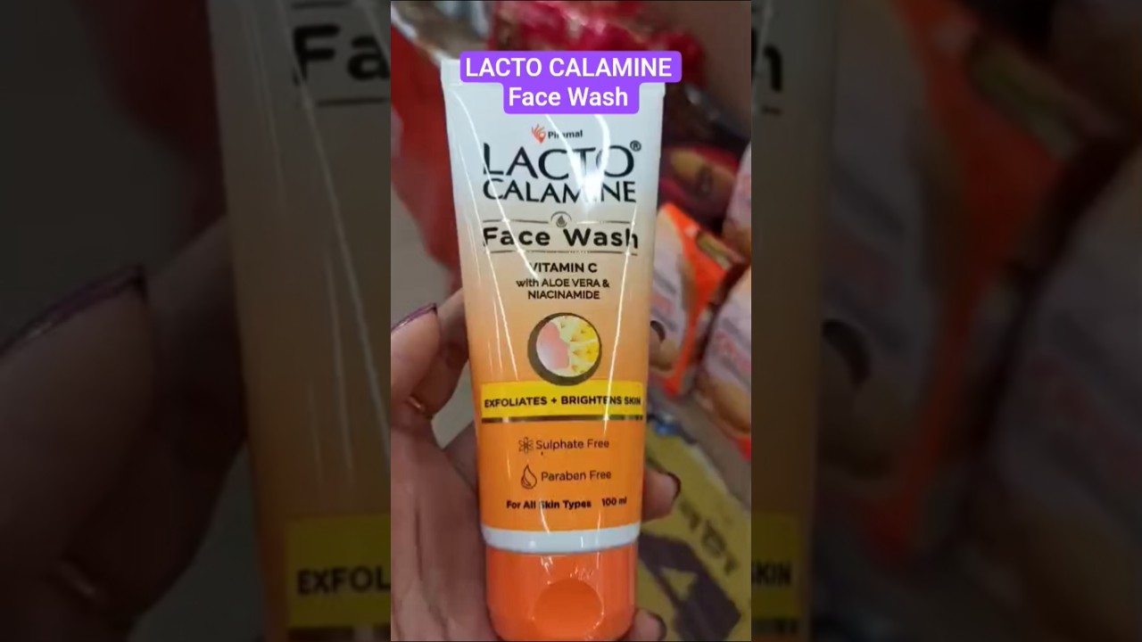 LACTO CALAMINE Face Wash with Vitamin C and Niacinamide 