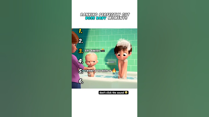 Ranking Boss Baby Moments 😭