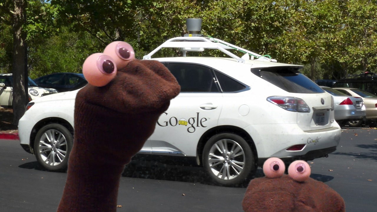 Google's self driving car: News for kids (with Hoppy and Jumpy)