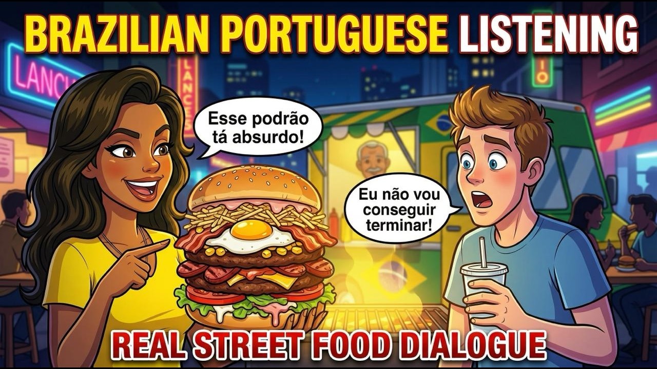 Learn Brazilian Portuguese Naturally | Real-Life Dialogues Over a Brazilian Podrão
