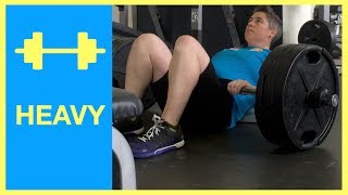 Glute bridges 295 for 5 reps HEAVY glutes training day