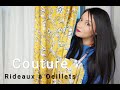 Comment coudre un rideau à oeillet -- How to sew an eyelet curtain -- كيفية خياطة ستائر