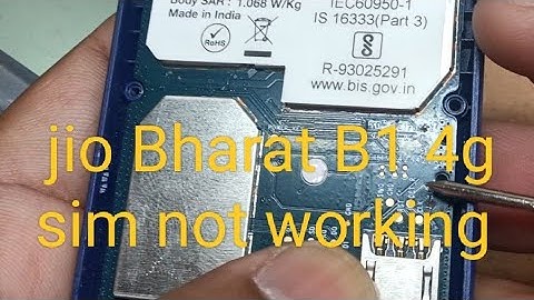 jio Bharat B1 4g (jbb021b1) sim not working, sim solution.
