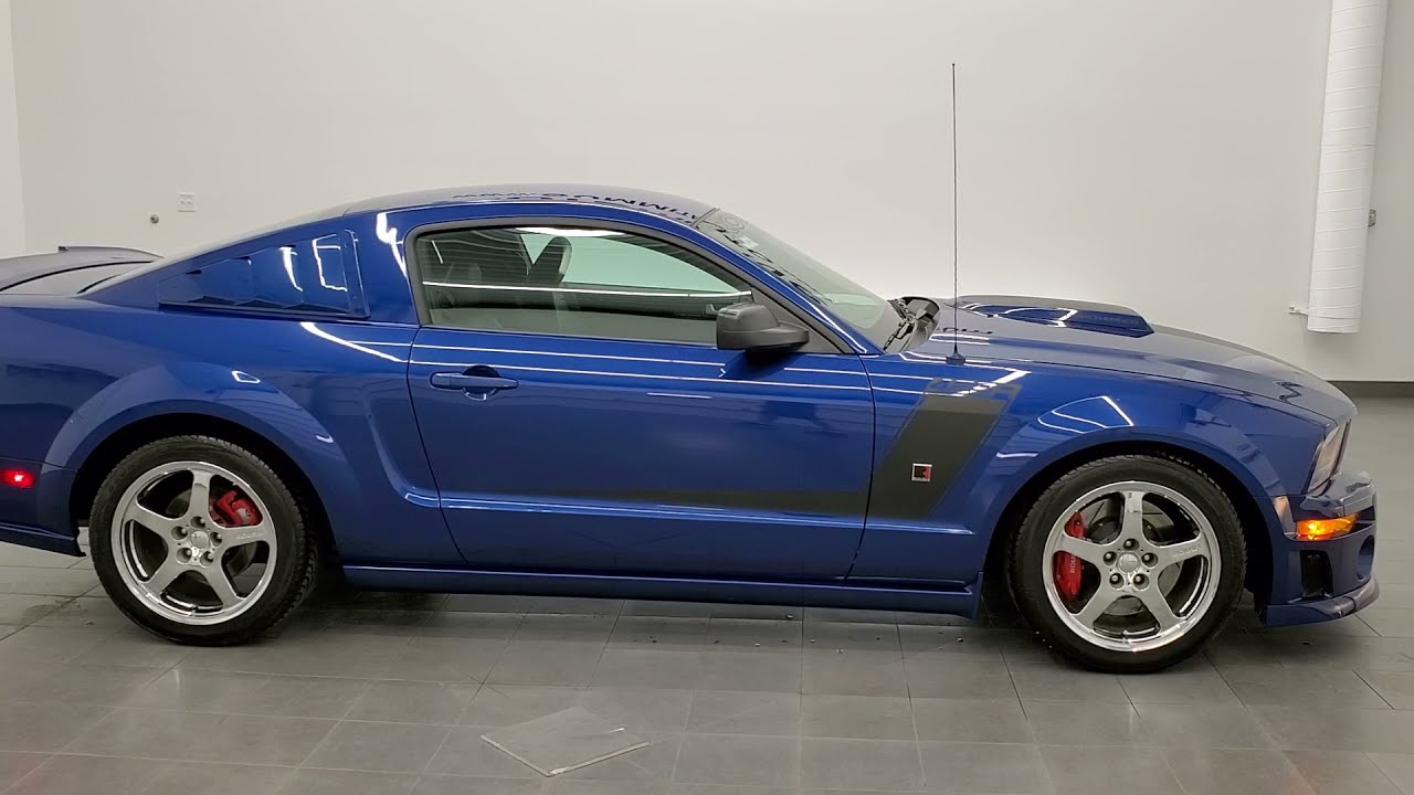 2009 FORD MUSTANG ROUSH 429R 5 SPEED IN VISTA BLUE WALK AROUND REVIEW 12049Z SOLD!