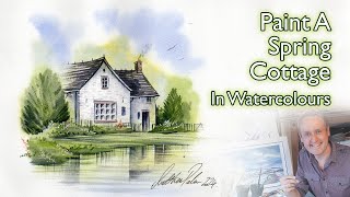 How To Paint A Cottage & Garden In Watercolours