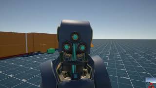 A Game About Robots -- physics and AI test