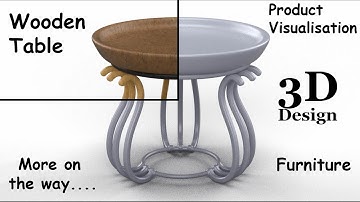Wooden Table 3D Model 🔧 Design & Visualization Demo