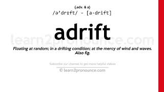 Başıboş Okunuşu Adrift Tanımı