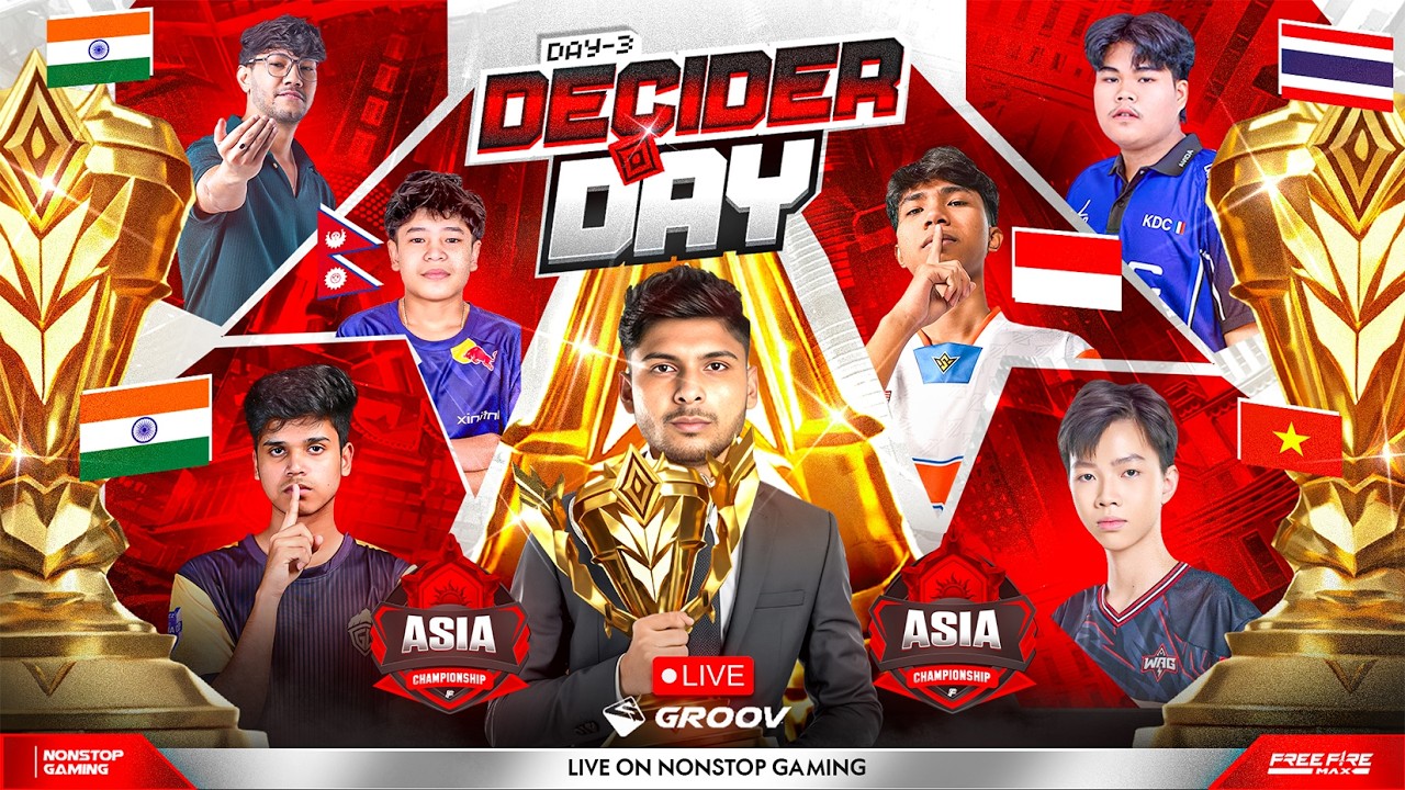 ASIA CHAMPIONSHIP GRAND FINAL DECIDER DAY 🔥🥵 || S8UL, GODL 🇮🇳 vs WAG, CPX, FL 🇻🇳 AVD 🇹🇭 vs HR 🇳🇵