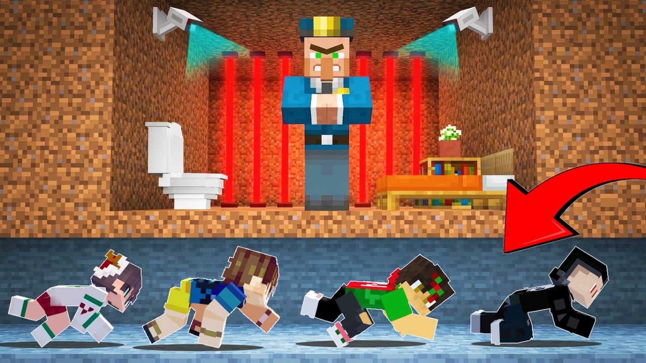 ESCAPE FROM SCARY VILLAGER'S PRISON in Minecraft!