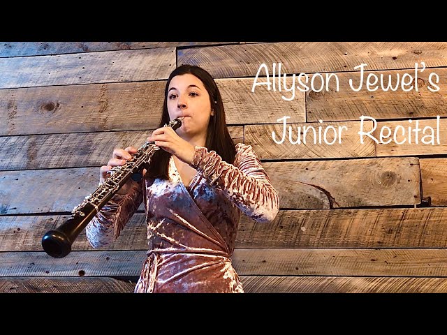 Allyson Jewel's junior recital