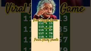 Viral Puzzle Game🎯 Parm Study #viral #puzzlegame #mathtrick #iqtest #puzzletime #study#maths #status