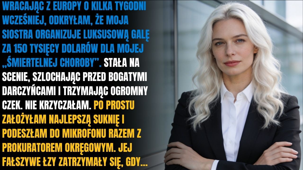 Moja siostra zebrała 150 tys. dolarów na moją „śmiertelną chorobę” — więc weszłam na jej....