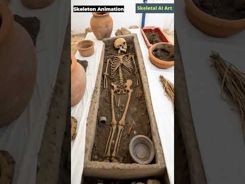 Animation Of Ancient Egyptian Skeleton Skeletal AI Art 217 