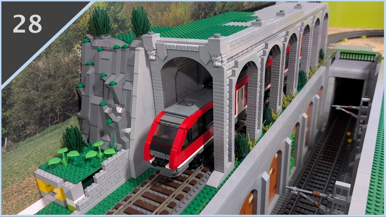 Eisenbahn-Gallerie im Gegengleisbereich - Fertigstellung der Gallerie [2] | Brick State #28