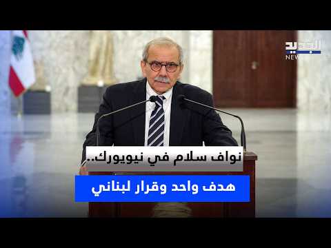 نواف سلام في نيويورك.. هدف واحد وقرار لبناني
