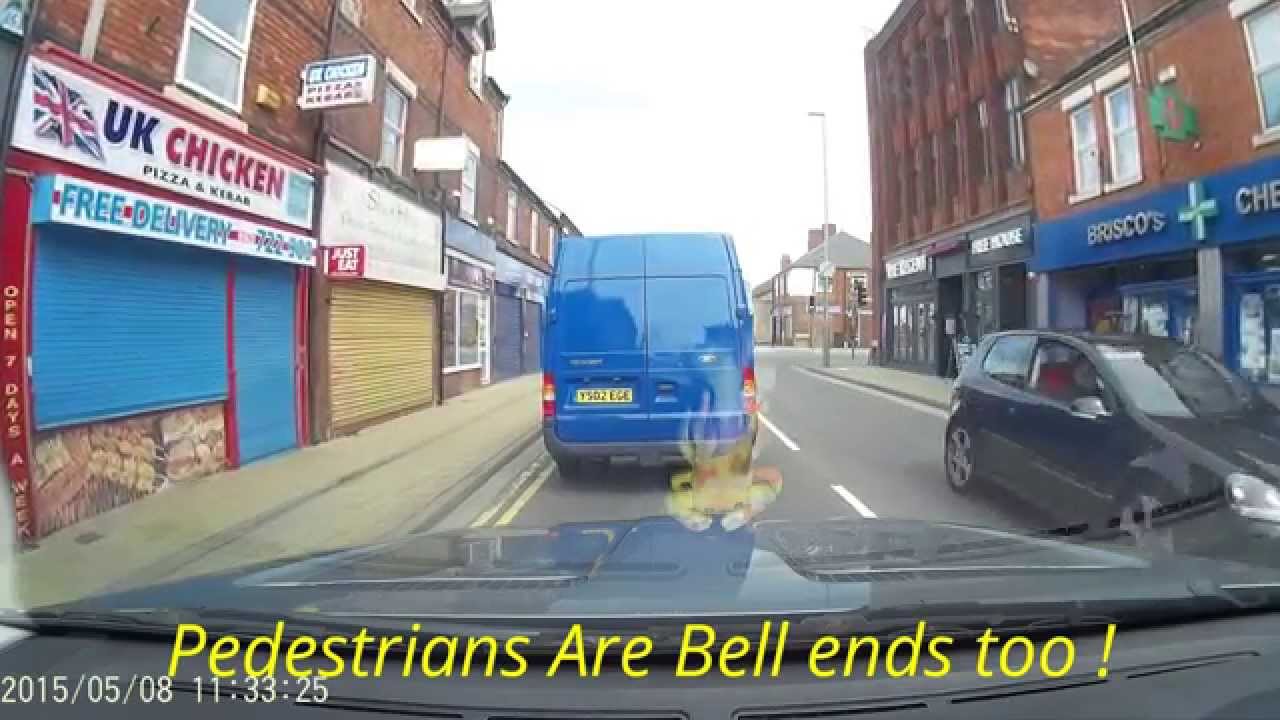 Kirkby-in-Ashfield ,Pedestrians are Bell ends too