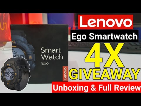 [4X GIVEAWAY] Lenovo Ego Digital Smartwatch with continuous Heart Rate Monitor | Lenovo Ego Unboxing