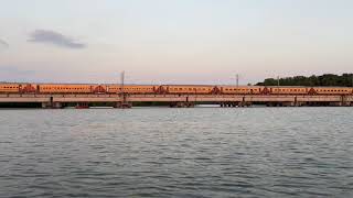 12602 Mangalore - Chennai Mail over Kadalundi Bridge