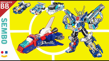 Speed Build Sky Train Warrior !! (part 02) ⚡️ How to make a Robot Combiner Lego Sembo Block 103303