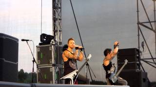 Bullet for my Valentine before Scream Aim Fire live (Minsk, Belarus, July 3rd, 2013)