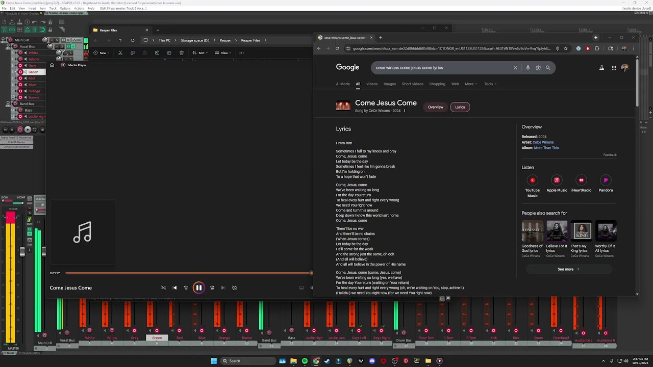 Mixing & Mastering Live Music!
