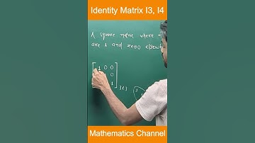 🧮 Identity Matrix समझो 15 Seconds में! | Class 10 Maths 💥 #Shorts