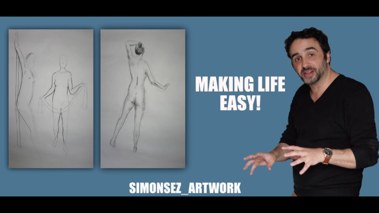 Life Drawing Techniques Part 3 simonsez_artwork YouTube