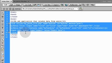 How to Build a Javascript WYSIWYG Rich Text HTML Editor Textarea Replacement for Web Site Part 1