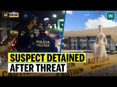 On Cam: Bomb Threat At Supreme Court In Brasilia, Emergency Personnel Secure Area | N18G