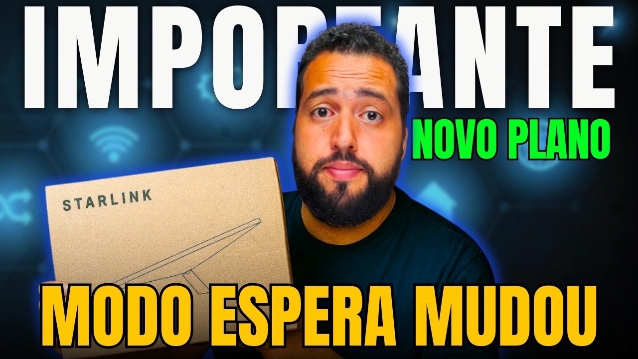 Starlink CORTA o Modo Espera em movimento! Mas tem plano novo com antena grátis