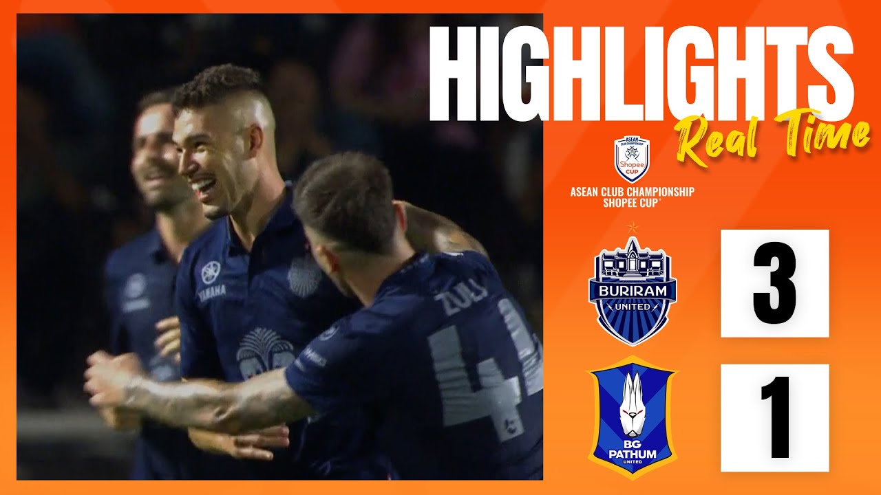 REAL TIME GOAL : Buriram United 3-1 BG Pathum United  I SHOPEE CUP 2024/25 (Semi-finals)
