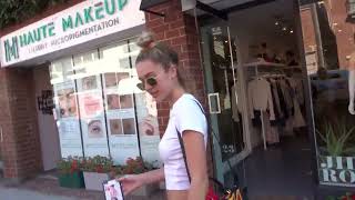 Delilah Belle Hamlin talks about her Rihanna phone case while shopping in Beverly Hills