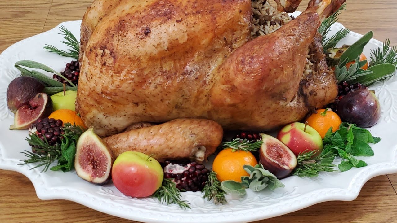 طريقة تحضير الحبشة المحشية (الديك الرومي)  Best Traditional Stuffed Turkey Recipe