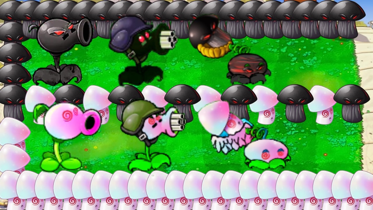 Doom Plants X Hypno Plants vs All Zombies X Dr Zomboss | Plant vs ...
