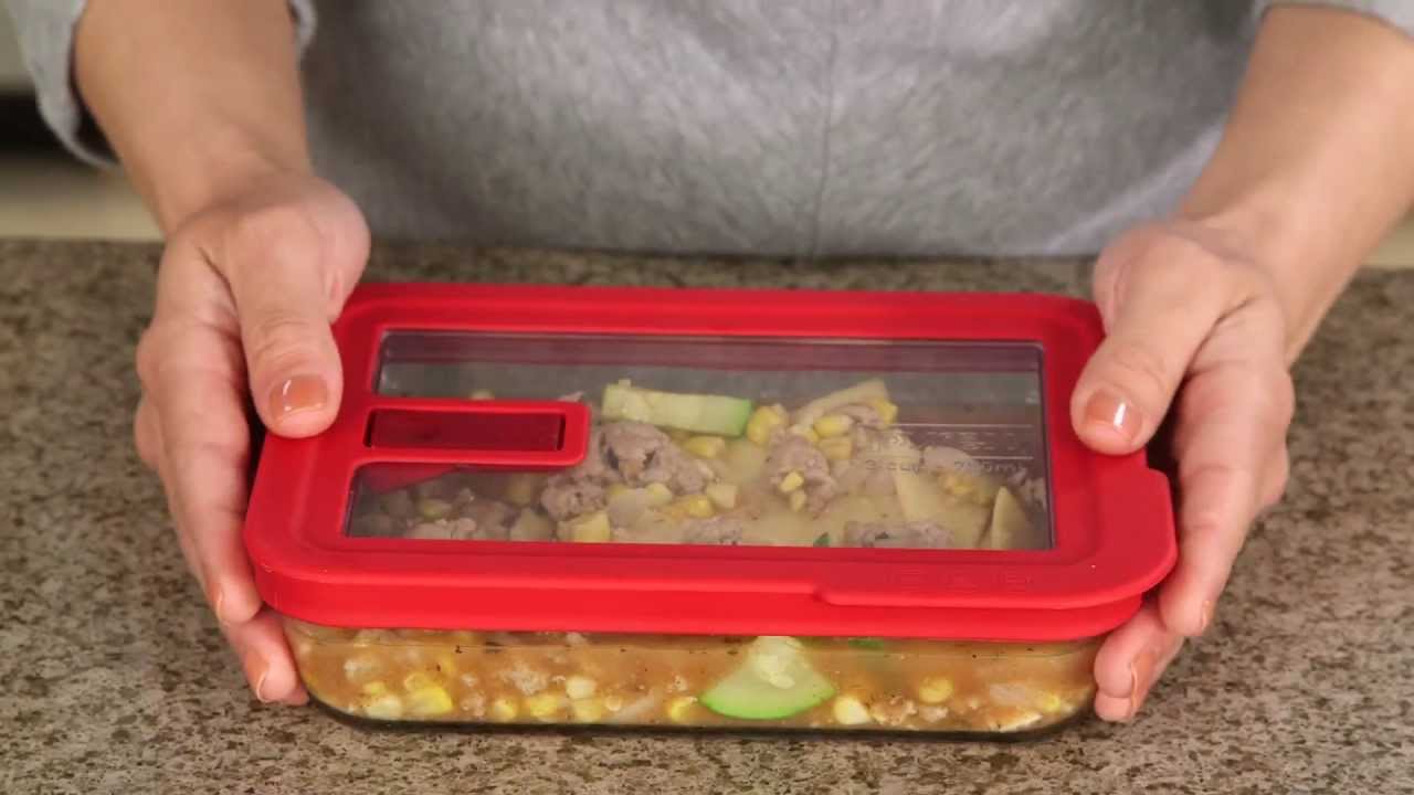 Pyrex - No Leak Lids 3 Cup Glass Storage